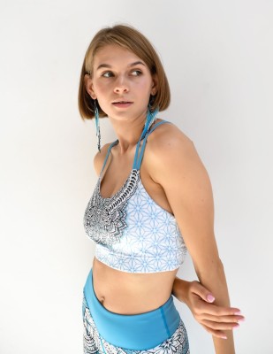 Crop Top Merdeka white and blue